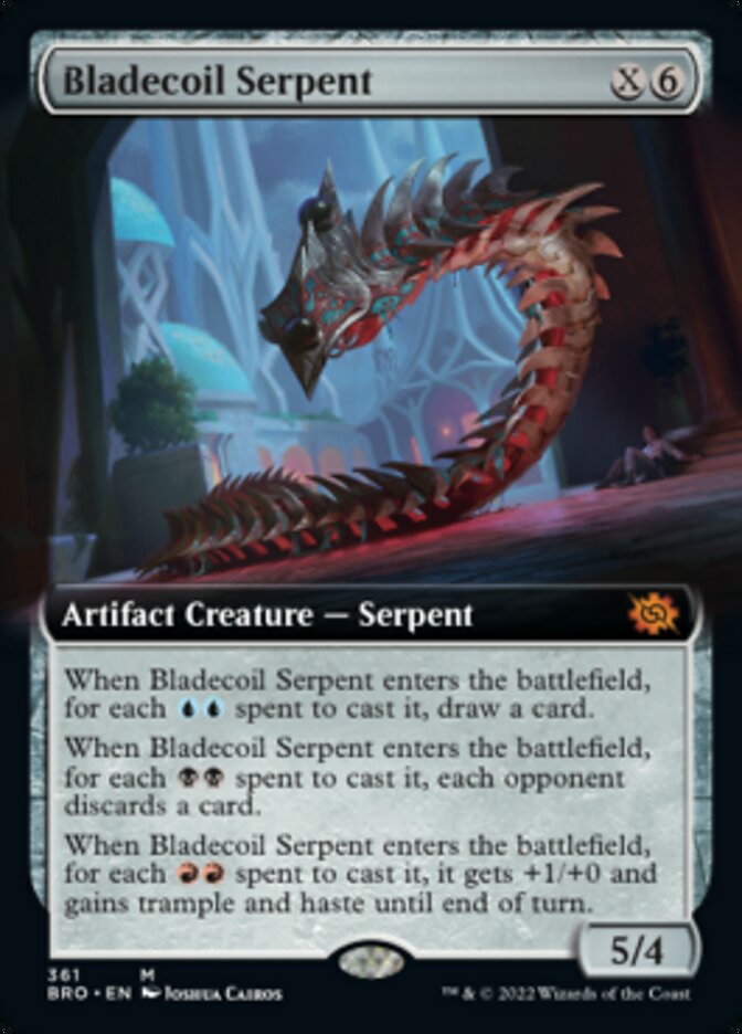 Bladecoil Serpent (Extended Art) [The Brothers' War] | The CG Realm