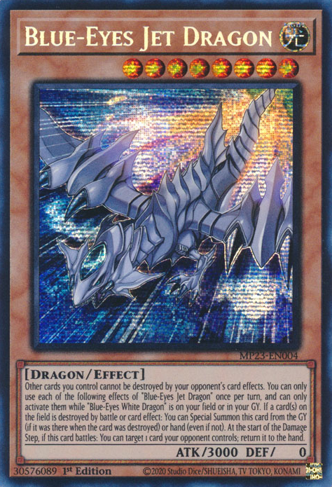 Blue-Eyes Jet Dragon [MP23-EN004] Prismatic Secret Rare | The CG Realm