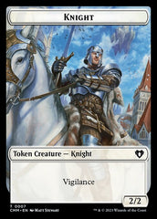 Treasure // Knight Double-Sided Token [Commander Masters Tokens] | The CG Realm