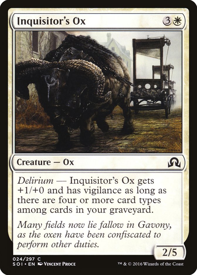Inquisitor's Ox [Shadows over Innistrad] | The CG Realm