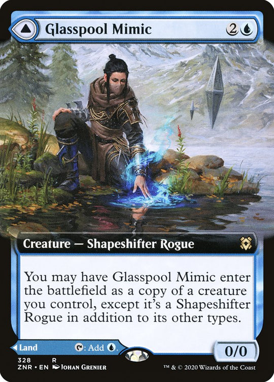 Glasspool Mimic (Extended Art) (ZNR-328) - Zendikar Rising: (Extended Art)