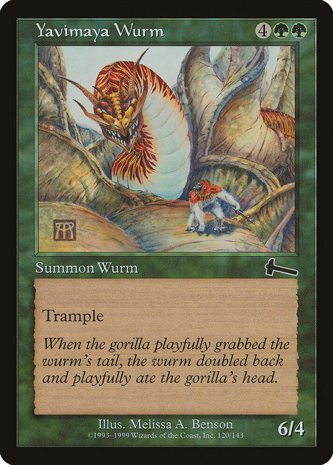 Yavimaya Wurm [Urza's Legacy] | The CG Realm