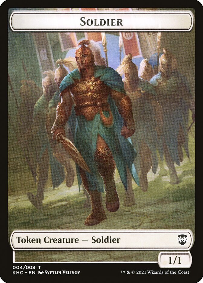 Bird (001) // Soldier Double-Sided Token [Kaldheim Commander Tokens] | The CG Realm