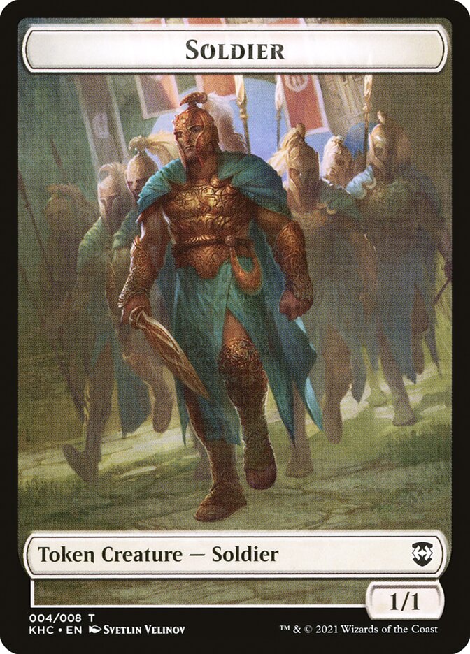 Bird (005) // Soldier Double-Sided Token [Kaldheim Commander Tokens] | The CG Realm