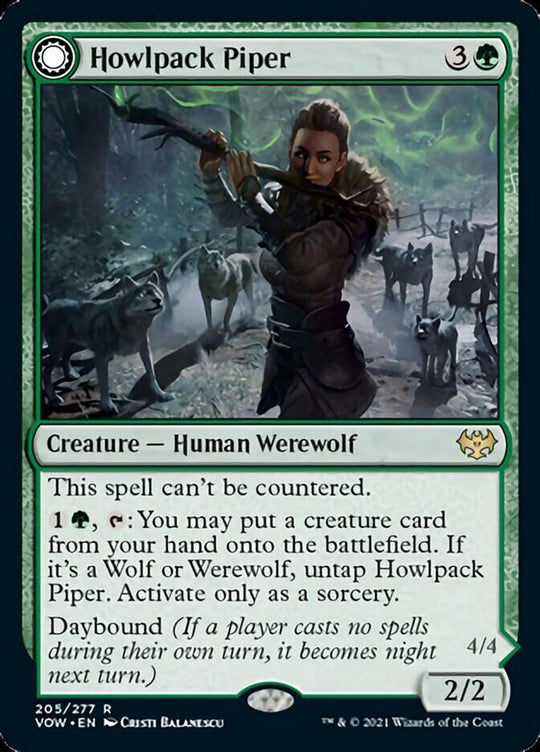Howlpack Piper (VOW-205) - Innistrad: Crimson Vow: (Double Faced Transform)