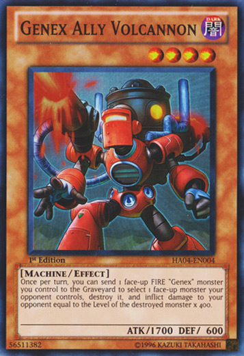 Genex Ally Volcannon [HA04-EN004] Super Rare | The CG Realm