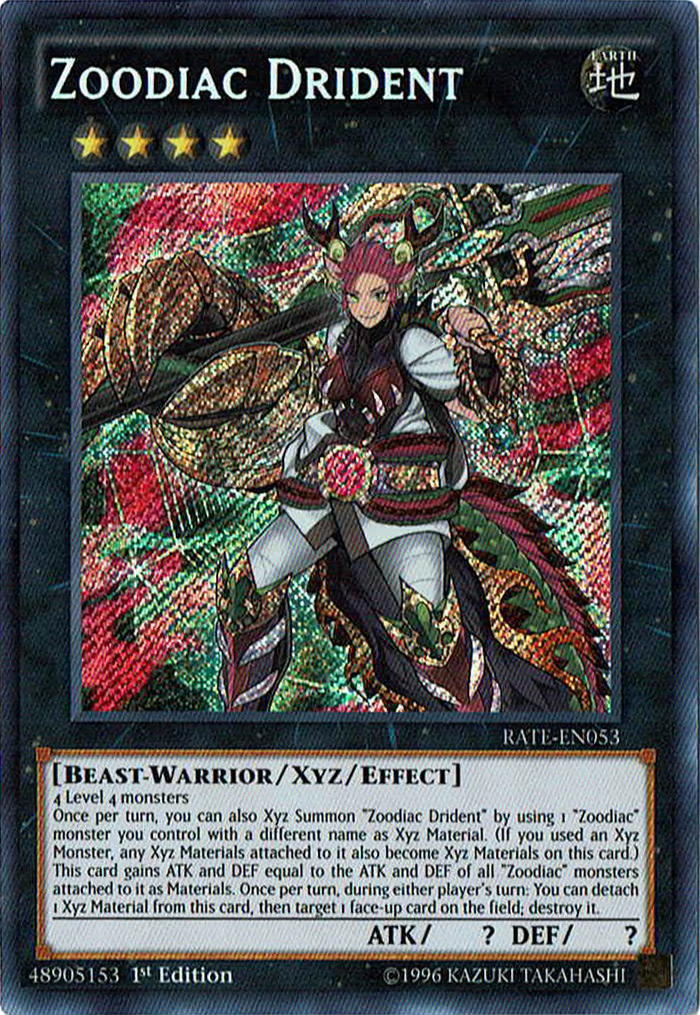 Zoodiac Drident [RATE-EN053] Secret Rare | The CG Realm