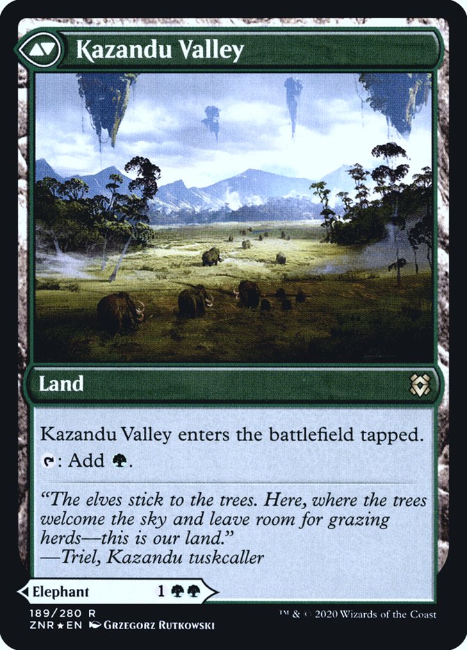 Kazandu Mammoth (PRE-189) - Zendikar Rising Promos Foil