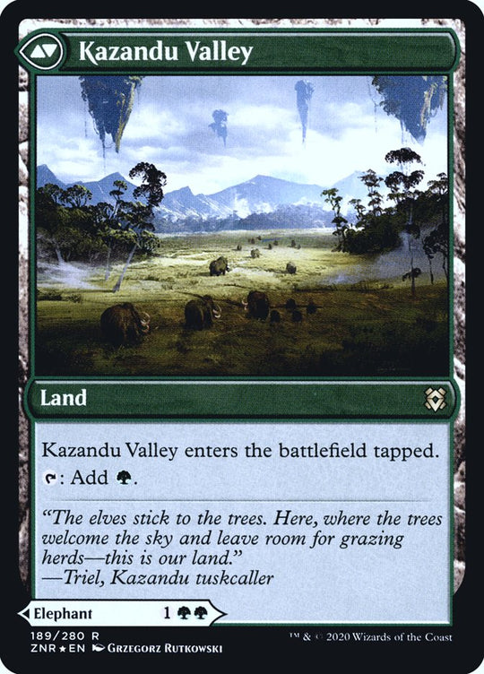 Kazandu Mammoth (PRE-189) - Zendikar Rising Promos Foil