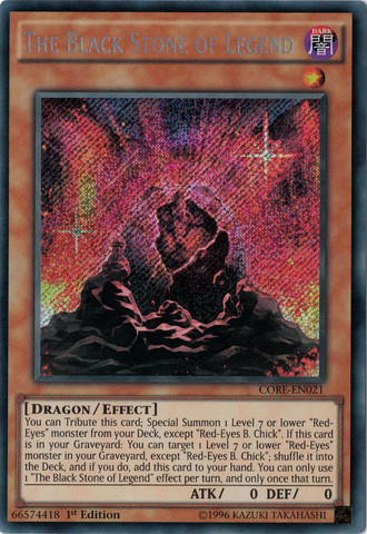 The Black Stone of Legend [CORE-EN021] Secret Rare | The CG Realm