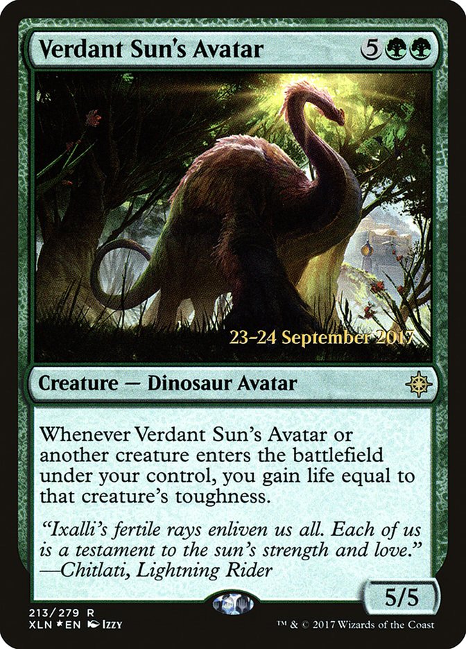 Verdant Sun's Avatar [Ixalan Prerelease Promos] | The CG Realm