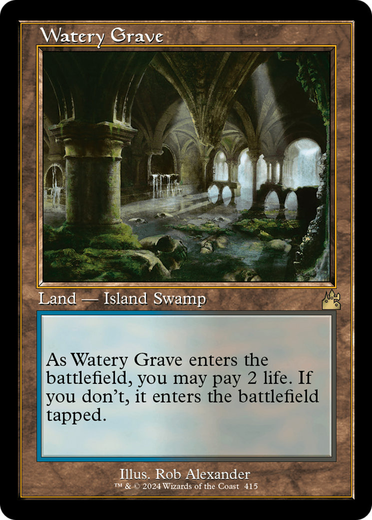 Watery Grave (Retro) [Ravnica Remastered] | The CG Realm