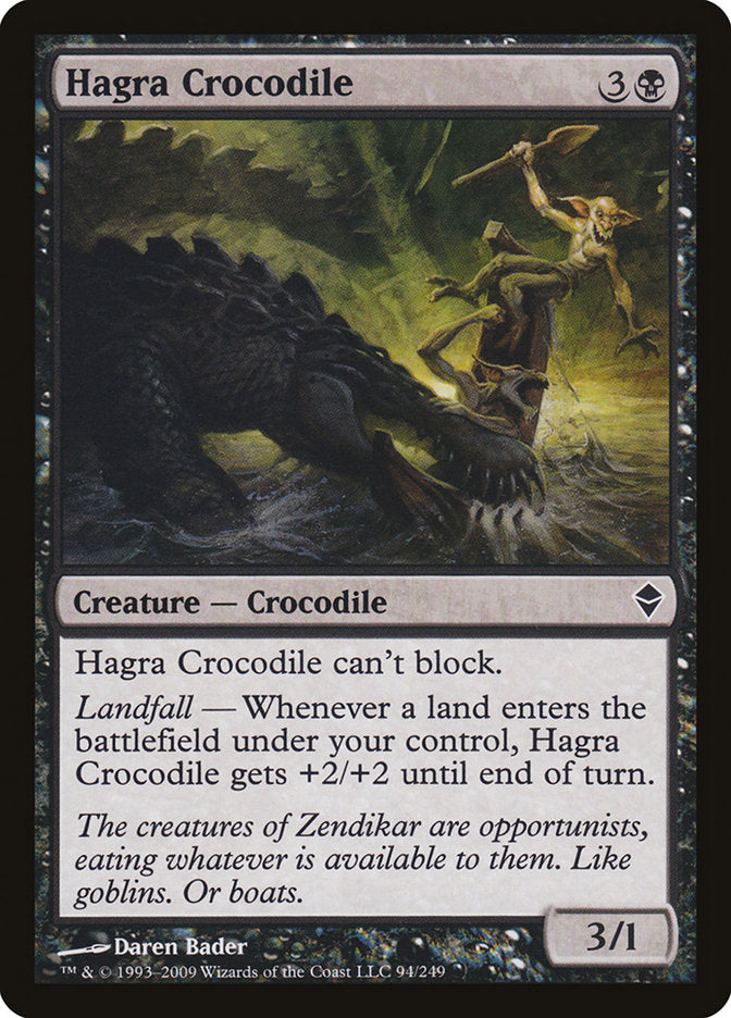 Hagra Crocodile [Zendikar] | The CG Realm