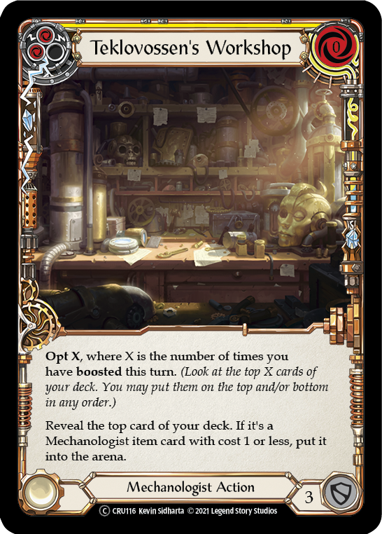 Teklovossen's Workshop (Yellow) [U-CRU116] (Crucible of War Unlimited)  Unlimited Normal | The CG Realm