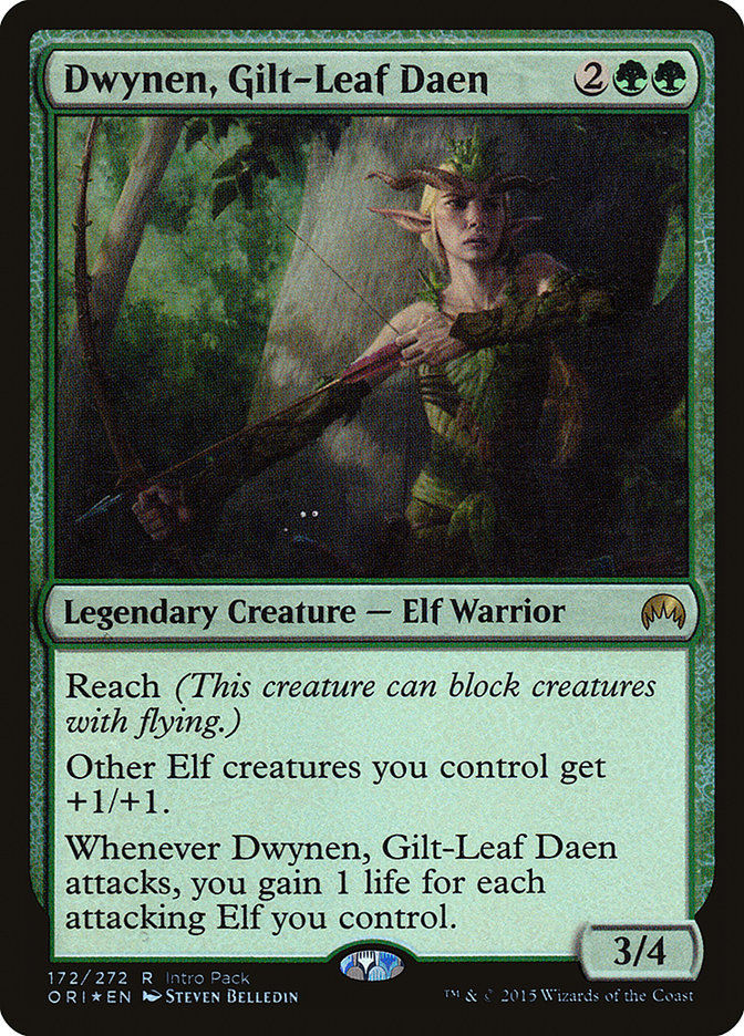Dwynen, Gilt-Leaf Daen (Intro Pack) [Magic Origins Promos] | The CG Realm