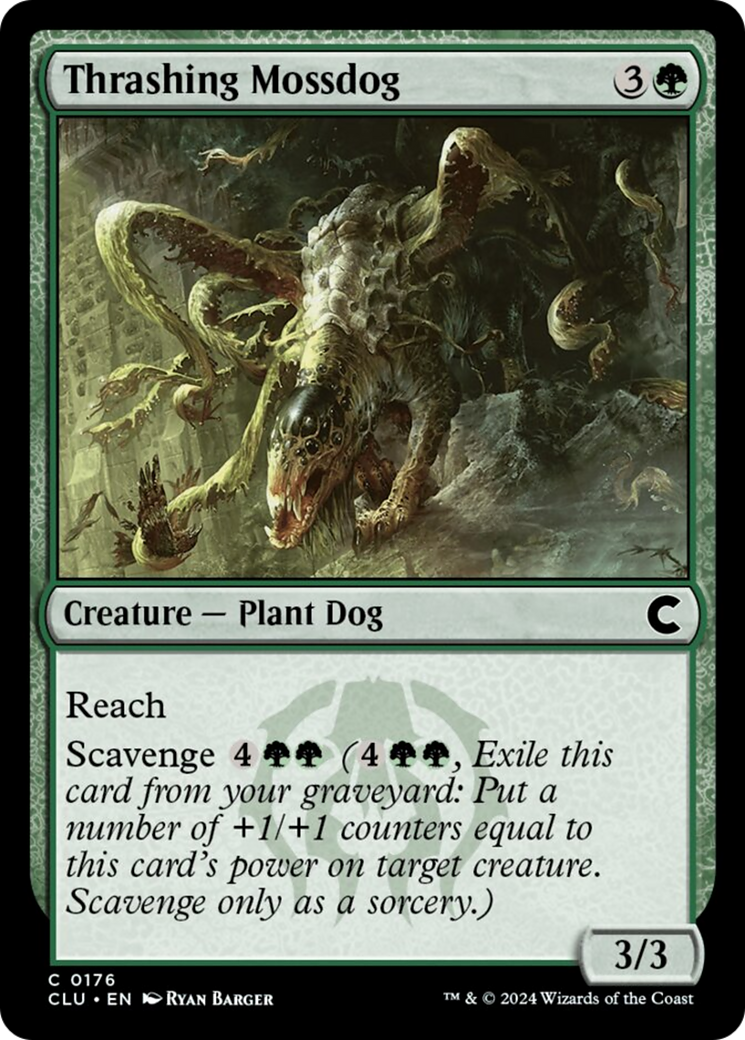 Thrashing Mossdog [Ravnica: Clue Edition] | The CG Realm