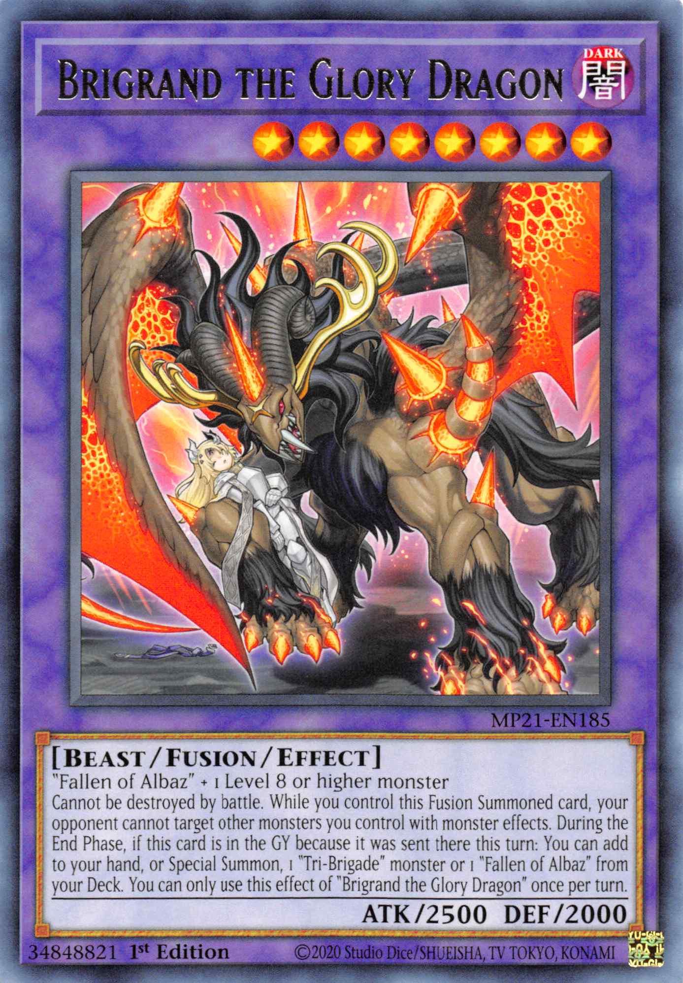 Brigrand the Glory Dragon [MP21-EN185] Rare | The CG Realm