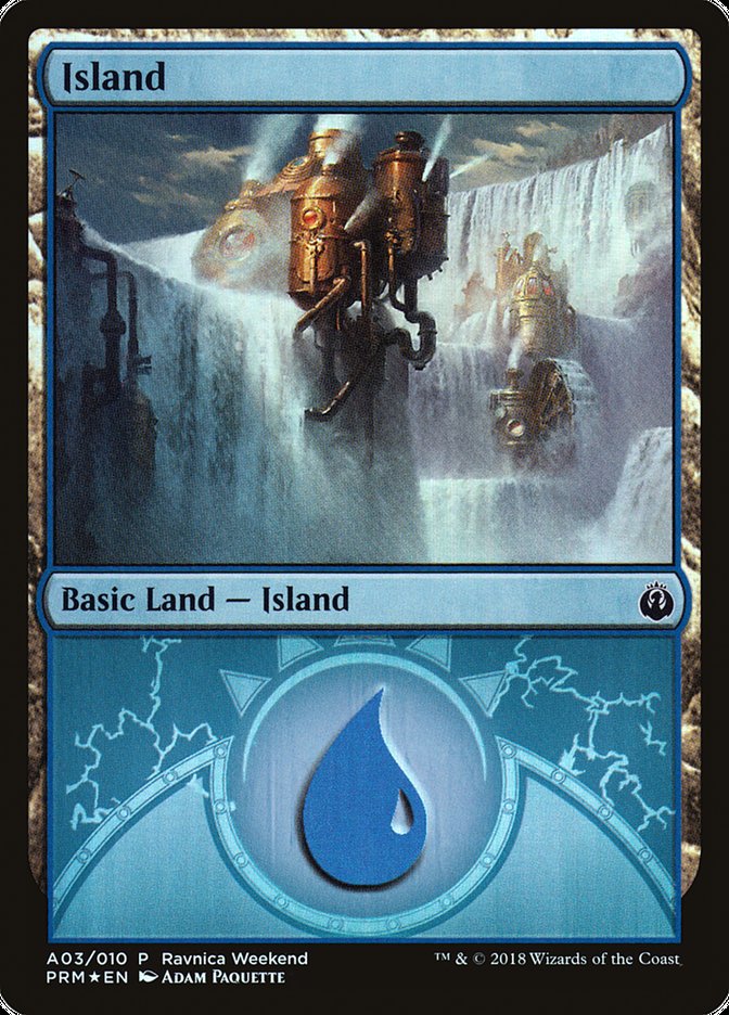 Island (A03) [Ravnica Allegiance Ravnica Weekend] | The CG Realm