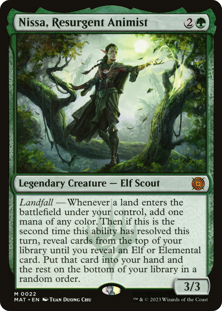 Nissa, Resurgent Animist [March of the Machine: The Aftermath] | The CG Realm