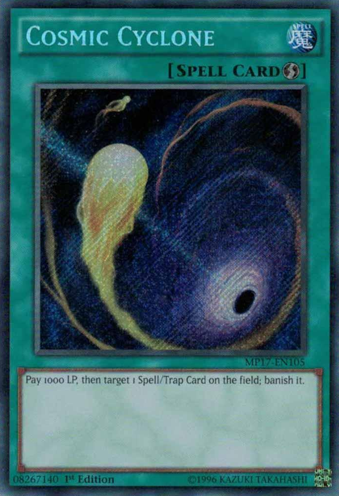 Cosmic Cyclone [MP17-EN105] Secret Rare | The CG Realm