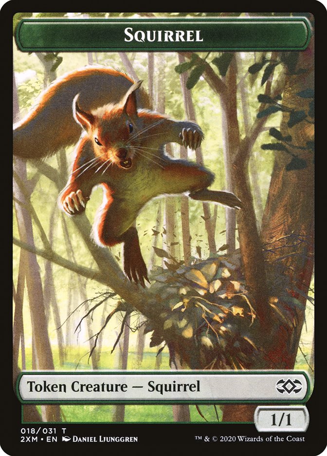 Soldier // Squirrel Double-Sided Token [Double Masters Tokens] | The CG Realm