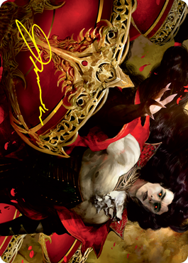 Bloodvial Purveyor Art Card (Gold-Stamped Signature) [Innistrad: Crimson Vow Art Series] | The CG Realm