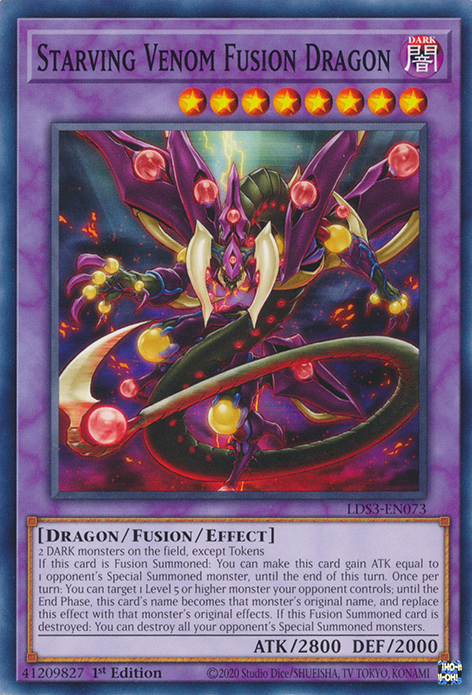 Starving Venom Fusion Dragon [LDS3-EN073] Common | The CG Realm