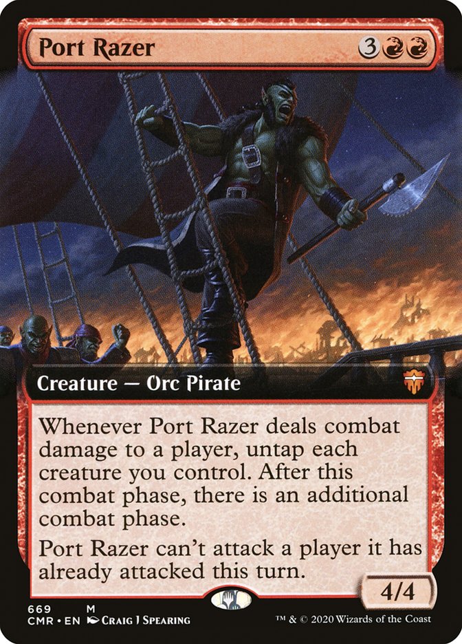 Port Razer (Extended Art) [Commander Legends] | The CG Realm