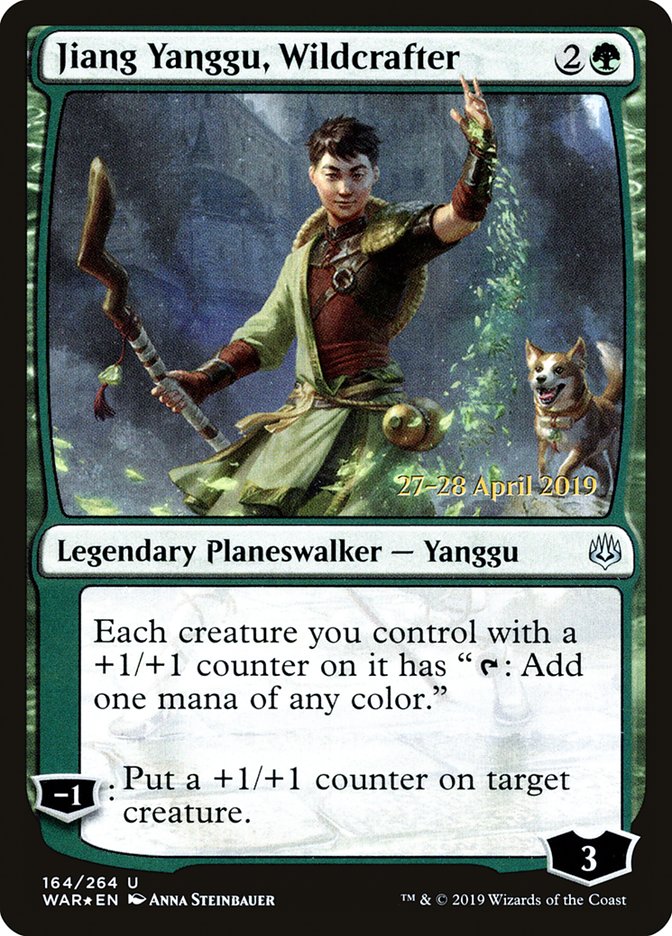 Jiang Yanggu, Wildcrafter [War of the Spark Prerelease Promos] | The CG Realm