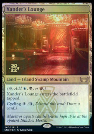 Xander's Lounge [Streets of New Capenna Prerelease Promos] | The CG Realm