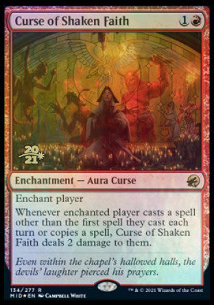 Curse of Shaken Faith [Innistrad: Midnight Hunt Prerelease Promos] | The CG Realm