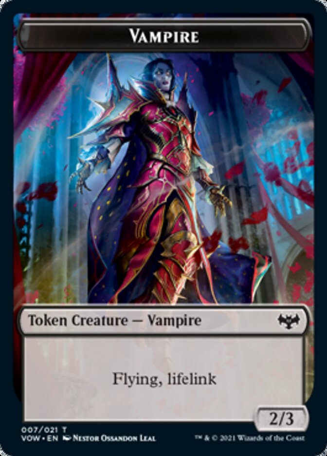 Vampire Token (007) [Innistrad: Crimson Vow Tokens] | The CG Realm