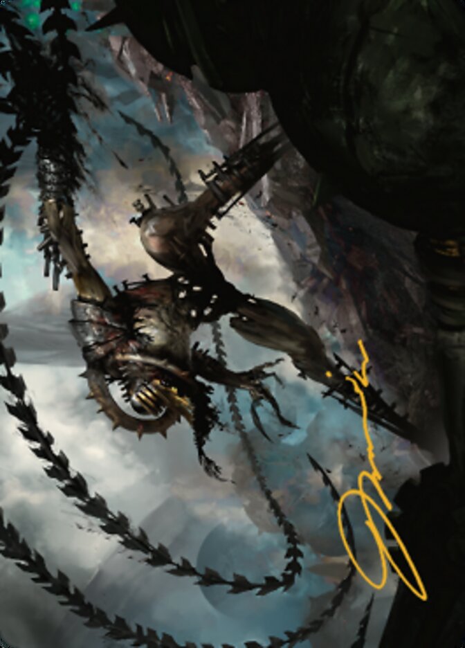 Razorlash Transmogrant Art Card (Gold-Stamped Signature) [The Brothers' War Art Series] | The CG Realm