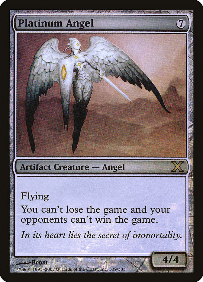 Platinum Angel (Premium Foil) [Tenth Edition] | The CG Realm
