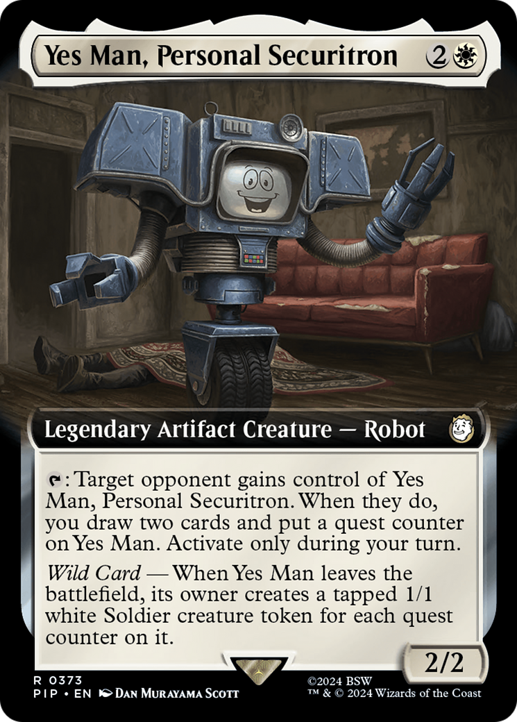 Yes Man, Personal Securitron (Extended Art) [Fallout] | The CG Realm