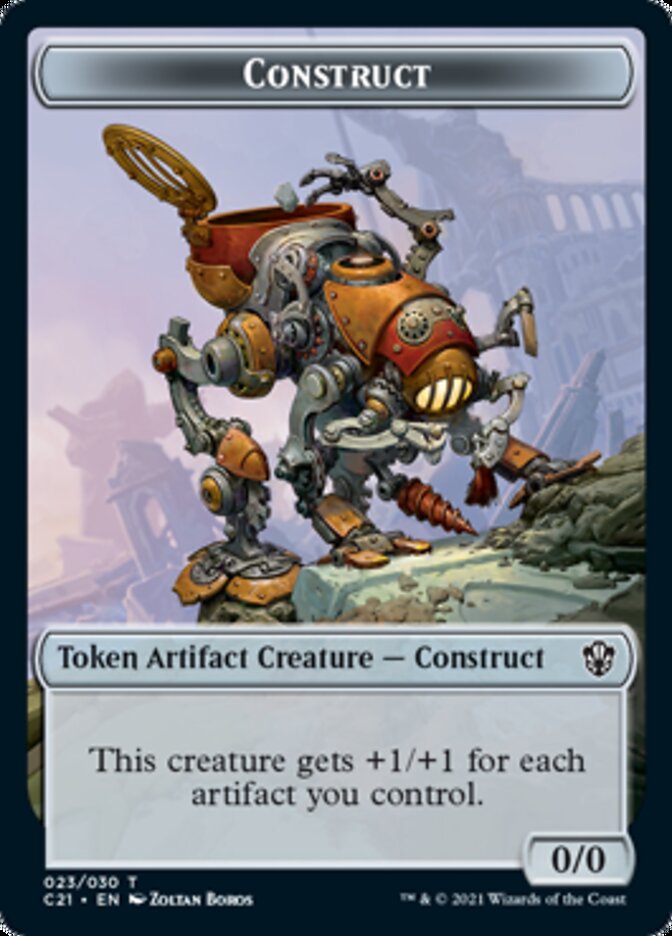 Copy // Construct (030) Double-Sided Token [Commander 2021 Tokens] | The CG Realm