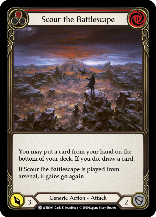 Scour the Battlescape (Red) [U-WTR194] (Welcome to Rathe Unlimited)  Unlimited Normal | The CG Realm