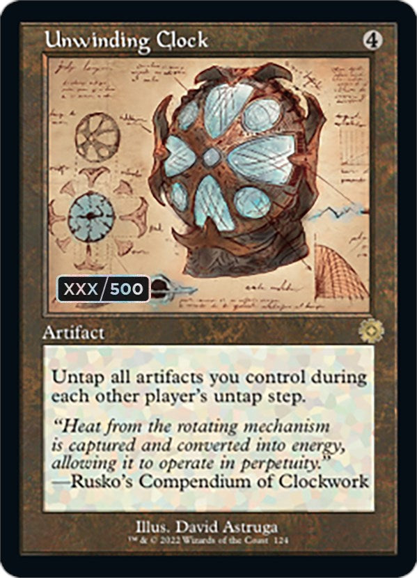 Unwinding Clock (Retro Schematic) (Serialized) [The Brothers' War Retro Artifacts] | The CG Realm