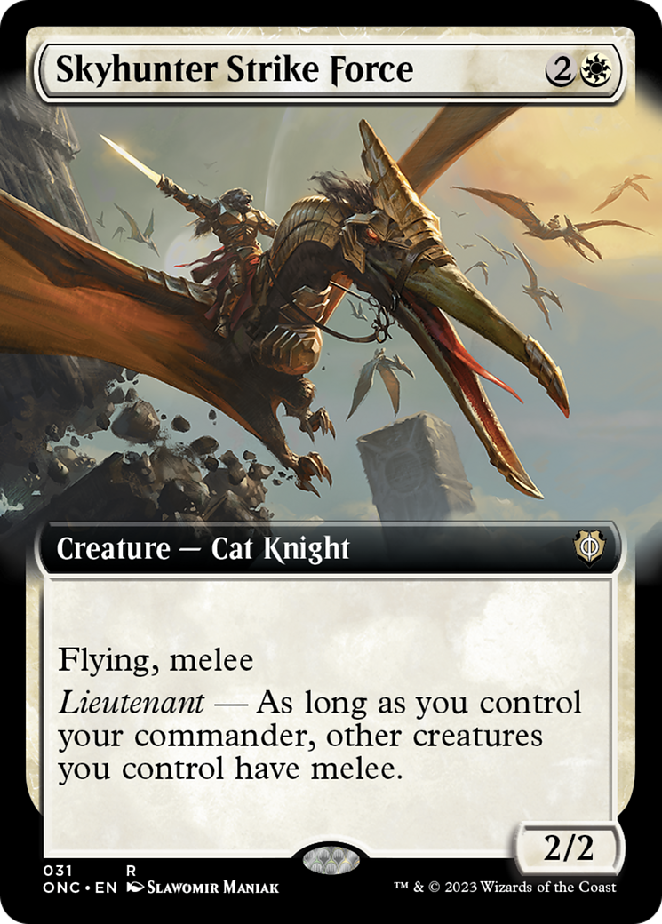 Skyhunter Strike Force (Extended Art) [Phyrexia: All Will Be One Commander] | The CG Realm
