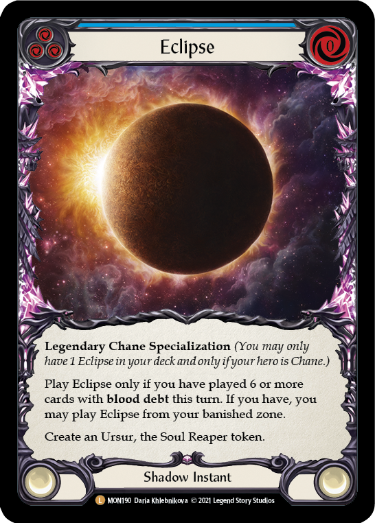 Eclipse [MON190-CF] (Monarch)  1st Edition Cold Foil | The CG Realm