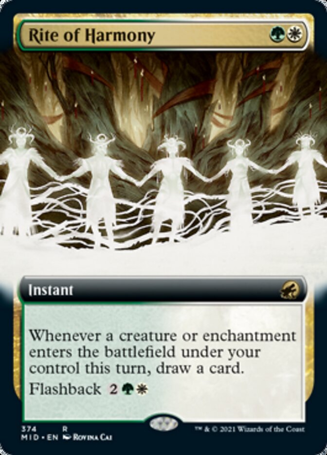 Rite of Harmony (Extended Art) [Innistrad: Midnight Hunt] | The CG Realm