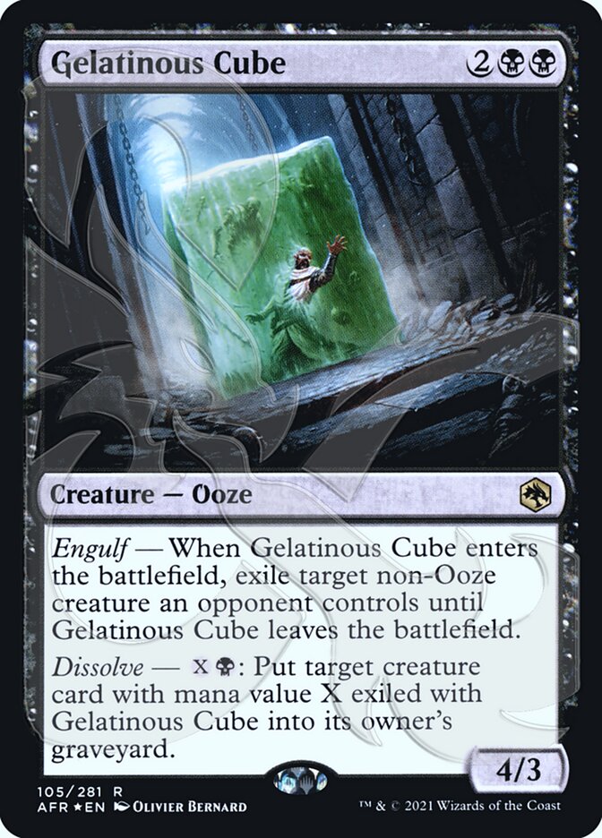Gelatinous Cube (Ampersand Promo) [Dungeons & Dragons: Adventures in the Forgotten Realms Promos] | The CG Realm