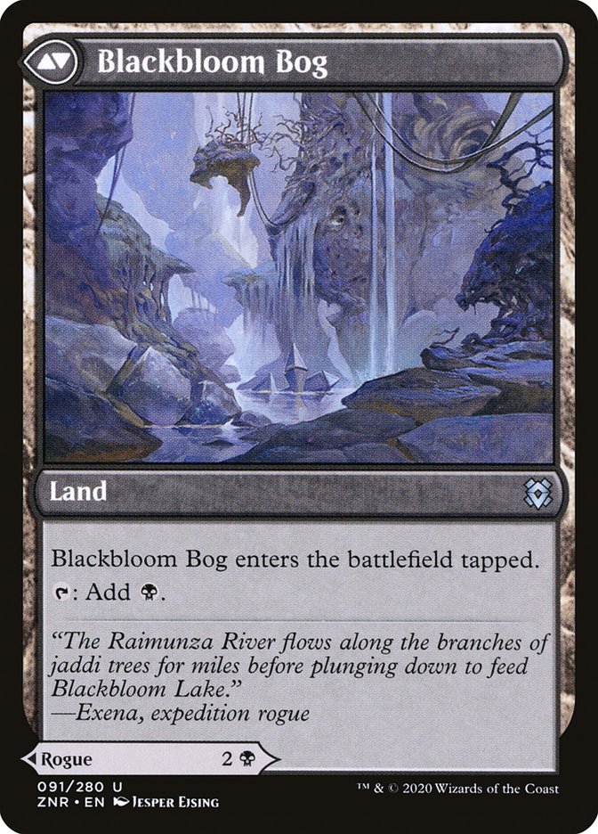 Blackbloom Rogue // Blackbloom Bog [Zendikar Rising] | The CG Realm