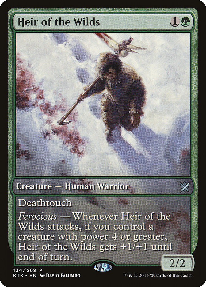 Heir of the Wilds (Game Day) (Extended Art) [Khans of Tarkir Promos] | The CG Realm