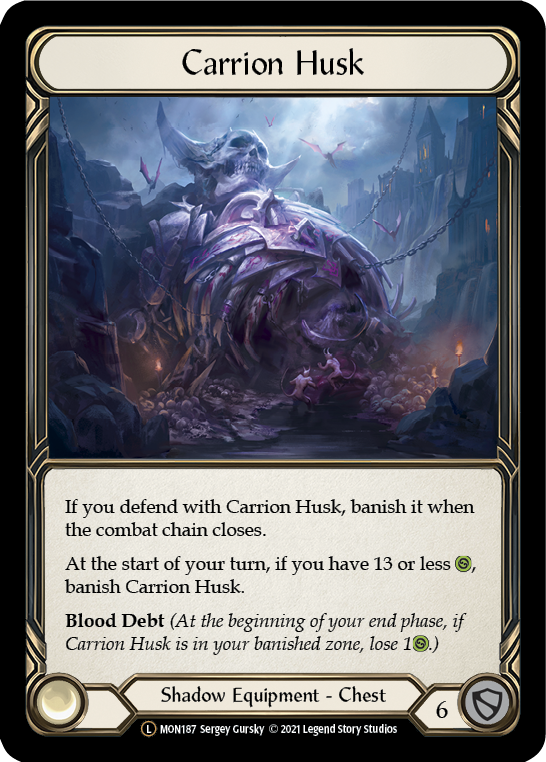 Carrion Husk [U-MON187-RF] (Monarch Unlimited)  Unlimited Rainbow Foil | The CG Realm