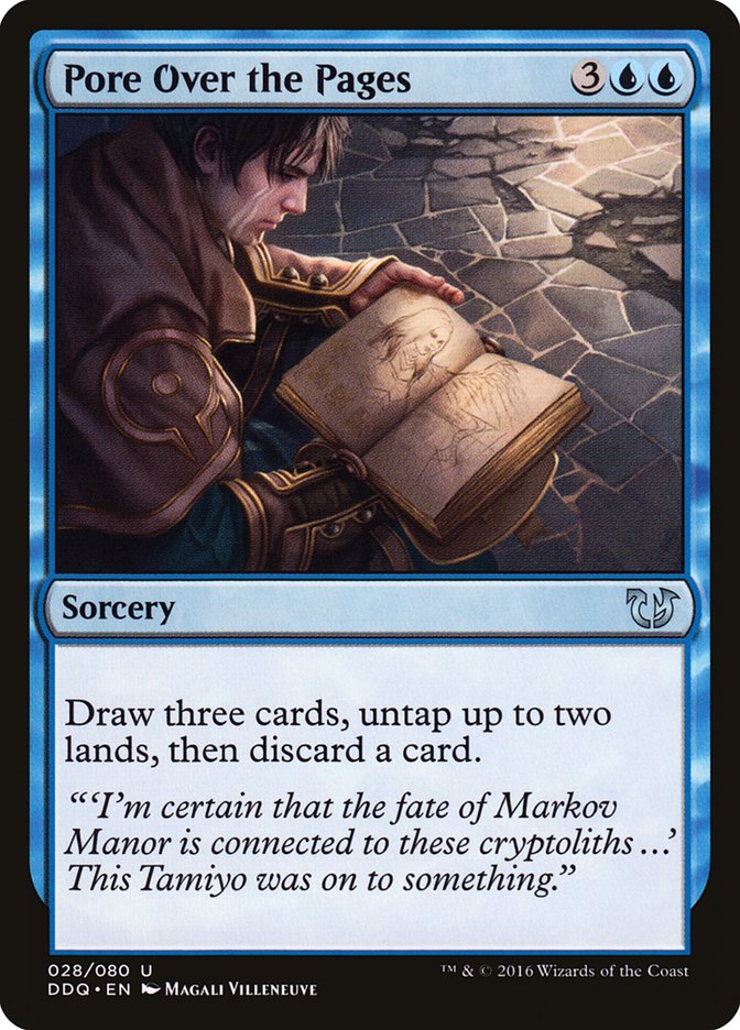 Pore Over the Pages [Duel Decks: Blessed vs. Cursed] | The CG Realm