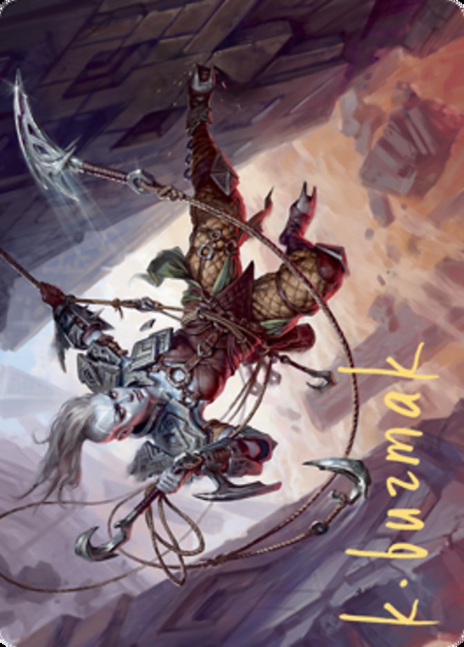 Akiri, Fearless Voyager Art Card (Gold-Stamped Signature) [Zendikar Rising Art Series] | The CG Realm