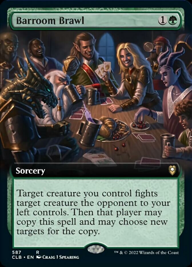 Barroom Brawl (Extended Art) [Commander Legends: Battle for Baldur's Gate] | The CG Realm