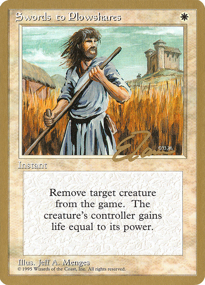 Swords to Plowshares (Eric Tam) [Pro Tour Collector Set] | The CG Realm