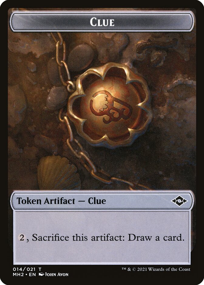 Treasure // Clue Double-Sided Token [Pioneer Challenger Decks 2022] | The CG Realm